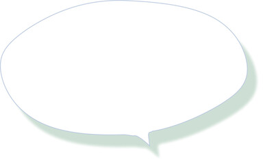 Wall Mural - Dialog message bubble with shadow effect