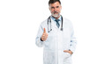 © opolja - Cheerful mature doctor posing and smiling at camera, healthcare and medicine