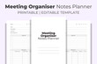 © M9 Design - Meeting Organiser Notes Planner KDP Interior