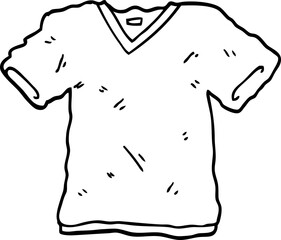 line drawing cartoon tee shirt