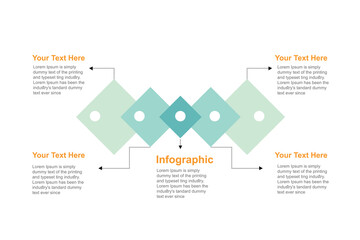 Business infographic design template. Element of chart, graph, diagram for presentations.
