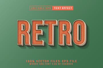 Poster - Retro Editable Text Effect