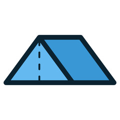 Wall Mural - camping tent icon