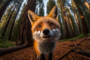 Poster - Autumn Selfie of Fox