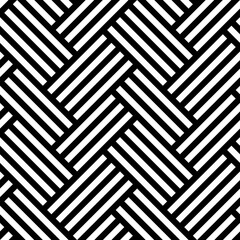Wall Mural - Vector seamless texture. Modern geometric background with intersecting stripes.