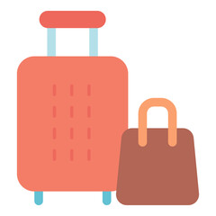 Canvas Print - luggage icon