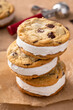 © fahrwasser - Ice cream sandwiches with vanilla ice cream and chocolate chip cookies