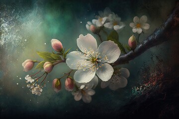 Wall Mural - The Enchanting Blossom of Spring's Awakening Generative AI