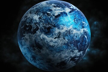 earth in space. generative ai