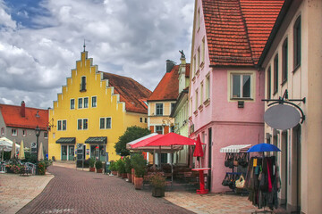 Fototapete - Street in Donauworth, Germany