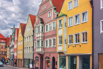 Fototapete - Street in Donauworth, Germany
