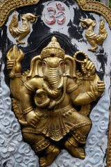 Wall Mural - Ganesh relief in Doi Suthep temple, Chiang Mai. Thailand.