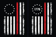 Thin Red Line 1776 Betsy Ross Flag