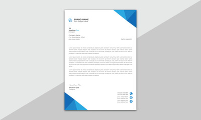 Wall Mural - abstract letterhead design modern business letterhead design template. modern company letterhead tem
