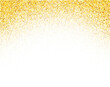 Gold glitter abstract stroke wave swash shiny shape. Luxury illustration element.