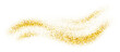 © trihubova - Gold glitter swash shiny  stroke shape, luxury  party element