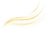 Fototapeta Kosmos - Gold glitter swash shiny  stroke shape, luxury  party element