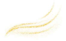 Gold Glitter Swash Shiny  Stroke Shape, Luxury  Party Element