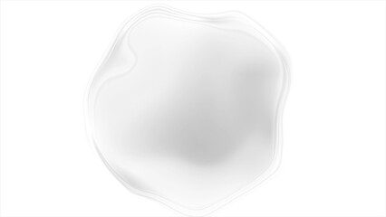 Abstract white grey glossy liquid circle abstract background