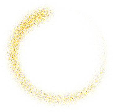Gold glitter swash shiny brush stroke shape, luxury illustration party element
