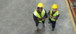 © Naypong Studio - Warehouse workers and managers check stock .