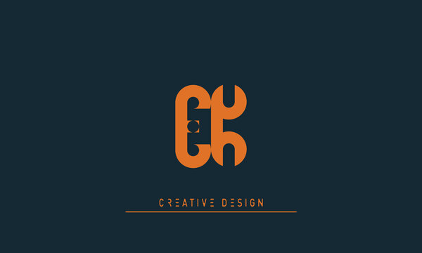 Alphabet letters Initials Monogram logo EK , KE