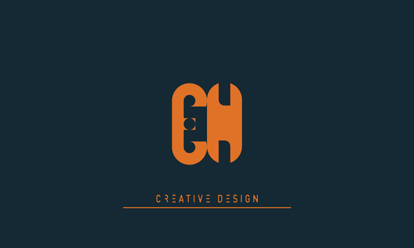 Alphabet letters Initials Monogram logo EN , NE