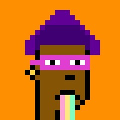 Cartoonish Pixelated Man