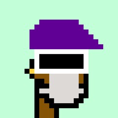 Cartoonish Pixelated Man