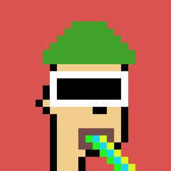 Cartoonish Pixelated Man