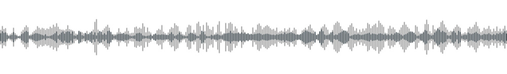 seamless sound waveform pattern for radio podcasts, music player, video editor, voise message in soc