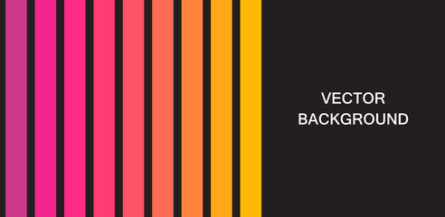 Wall Mural - Colors gradient stripes background banner. Vector illustration.