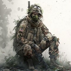 Camo Military Skin Soldier
