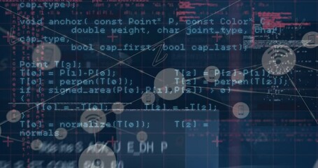 Poster - Animation of computing data processing and network of connections