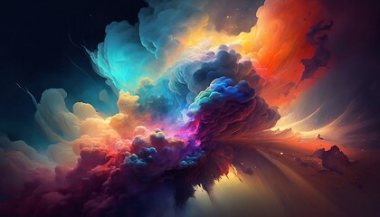 Wall Mural - visualization of fractal realms