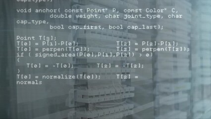 Poster - Animation of data processing over computer servers