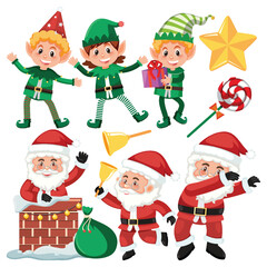 Wall Mural - set of christmas element