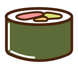 Poster - sushi food icon