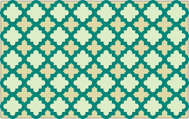 Wall Mural - Seamless 3d Ramadan Islamic pattern in Arabian style Vector illustration	