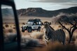 Experience the Ultimate Safari Adventure with Unreal Engine 5: Stunningly Detailed Jeep 4x4 Off-Road Travel Through Breathtaking Landscapes! , Generative ai