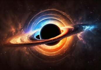 Wall Mural - blackhole illustration