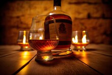 Single Malt Scotch Whisky. Photo Generative AI