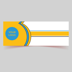 Wall Mural -  banner design for any site, cover vector, social media banner or other site