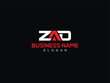 Abstract ZAD Logo, Premium za zad Logo Letter Design For Shop