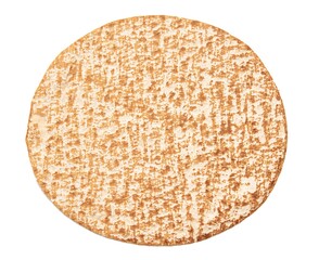 Sticker - Armenian lavash isolated on white background.