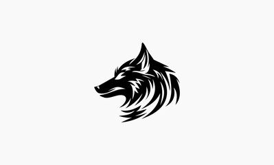 Wall Mural - wolf design vector creative concept logo