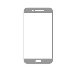 Wall Mural - smartphone with white screen for business marketing investment plan example on smartphone, vector il