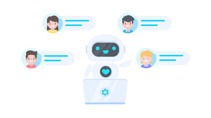 Poster - Auto reply system with intelligent robots provide information and help customers with problems