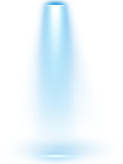 Wall Mural - isolated blue studio spotlight lighting