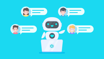 Poster - Auto reply system with intelligent robots provide information and help customers with problems
